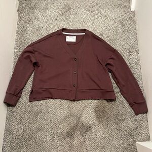 A. Putnam Burgundy cardigan women’s size small
